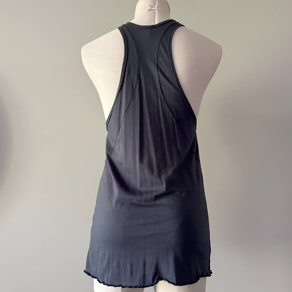 Aritzia Wilfred Tank Top Blue Womens Size XS Front Pocket Relaxed Fit - Picture 3 of 6